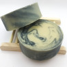 "Eucalyptus Swirl" Natural Veggie Essential Oil Round Soap